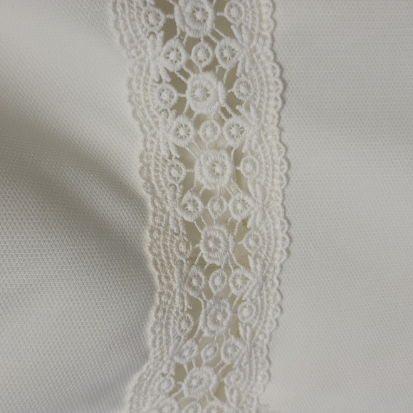 Xtraordinary Off the shoulder ruffle lace white dress M - Picture 5 of 10